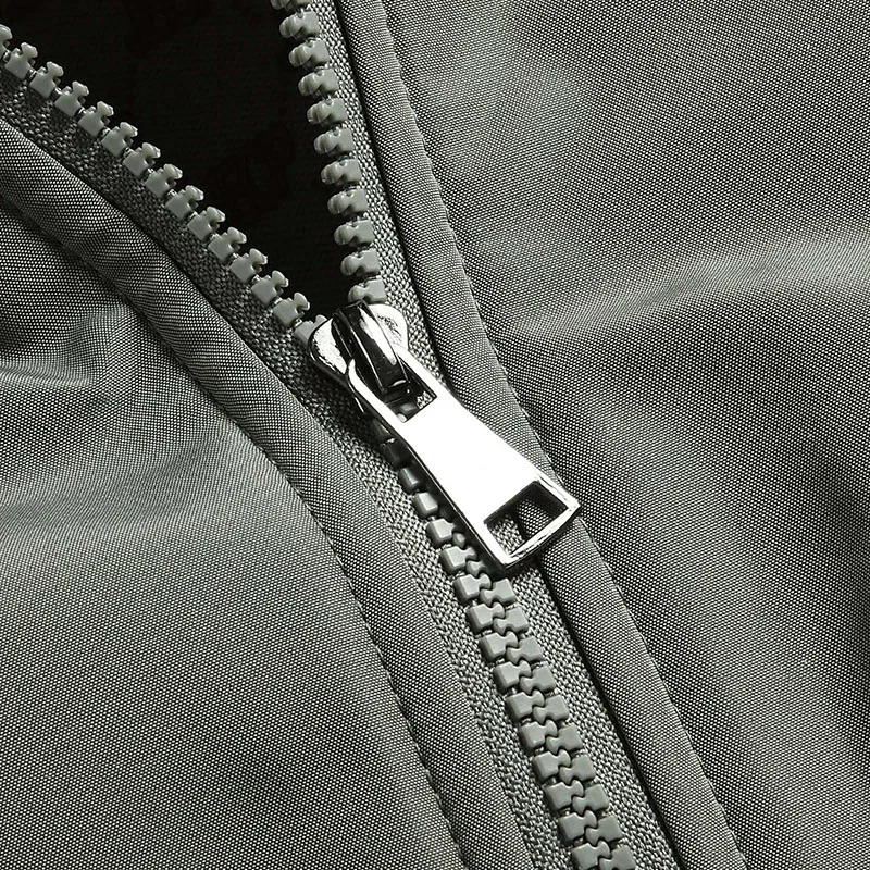 Plus Size 7XL 8XL Men Casual Business Jackets Solid Color Loose Coats Male Lightweight Streetwear Zipper Stand Collar Jacket