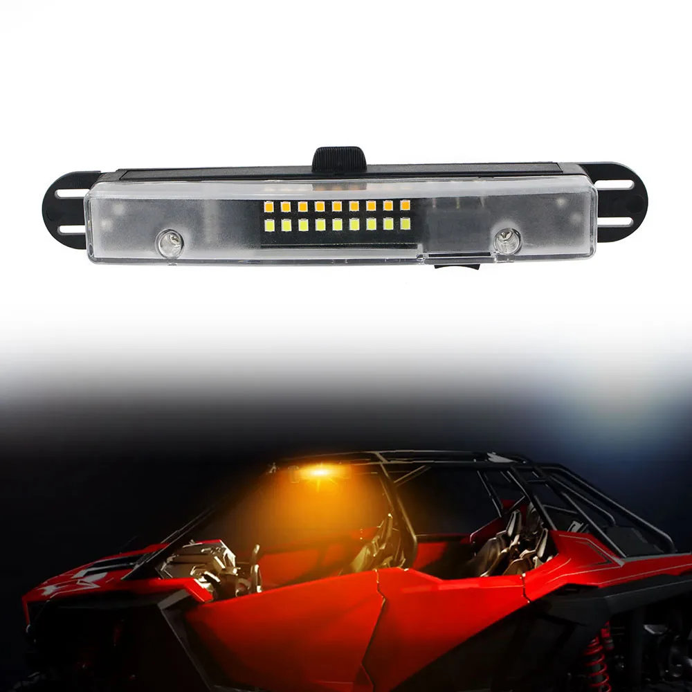 

For UTV Polaris RZR XP Turbo Ranger General Can-Am Commander Defender Maverick Off Road Universal Roll Bar Mount LED Work Light