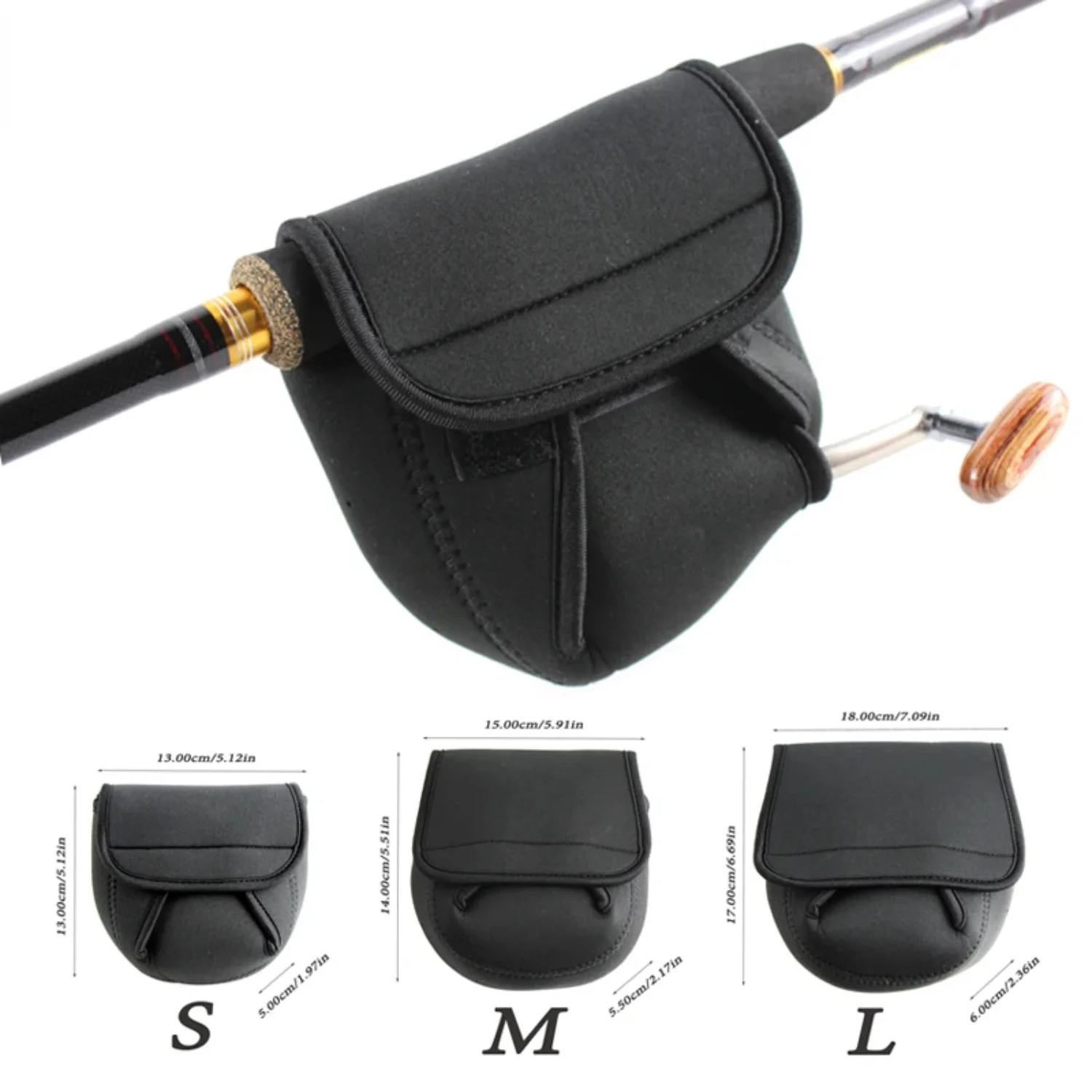

Fishing Spinning Fishing Reel S/M/L Neoprene Reel Protective Case Cover Outdoor Fishing Tackle PJ127
