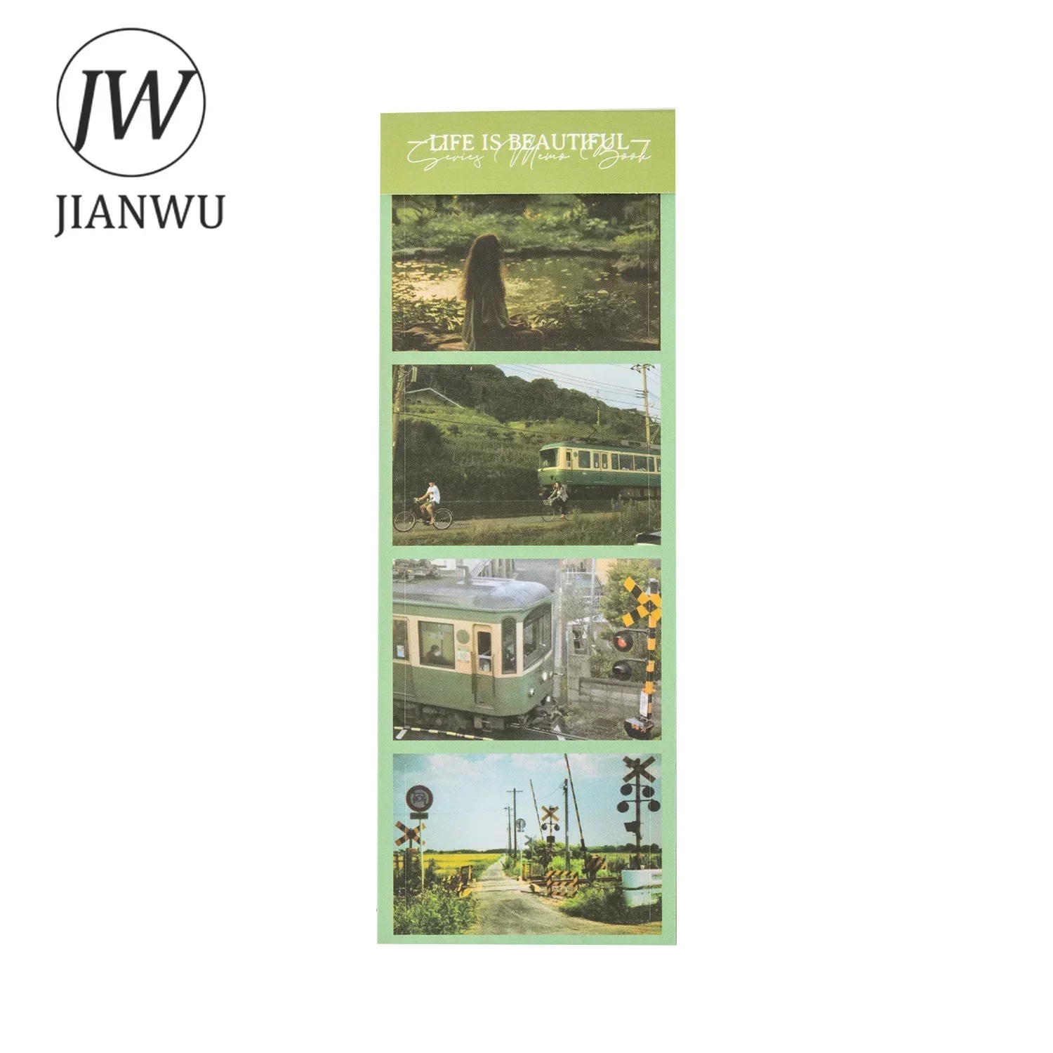 JIANWU Life Is Small and Beautiful Series Vintage Landscaping Material Collage Sticker Book Creative DIY Journal Stationery