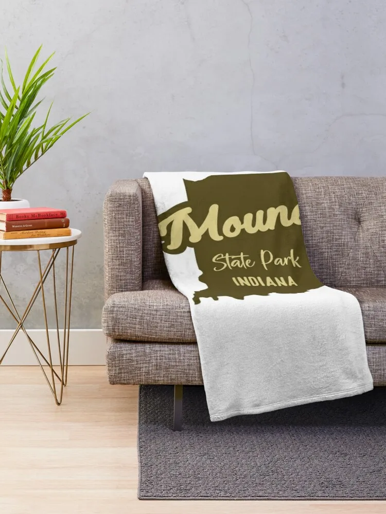 Mounds State Park Indiana Throw Blanket Decorative Beds Polar Blankets