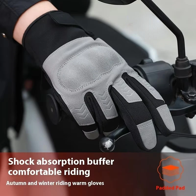 

Autumn Winter New Motorcycle Gloves Windproof Men Grey Motorbike Riding Glove Lady brown Touchscreen Motocross Biker Gloves