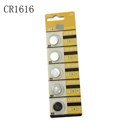 10PCS/LOT CR1616 1616  button batteries coin cell 3V lithium battery for Car key remote control battery