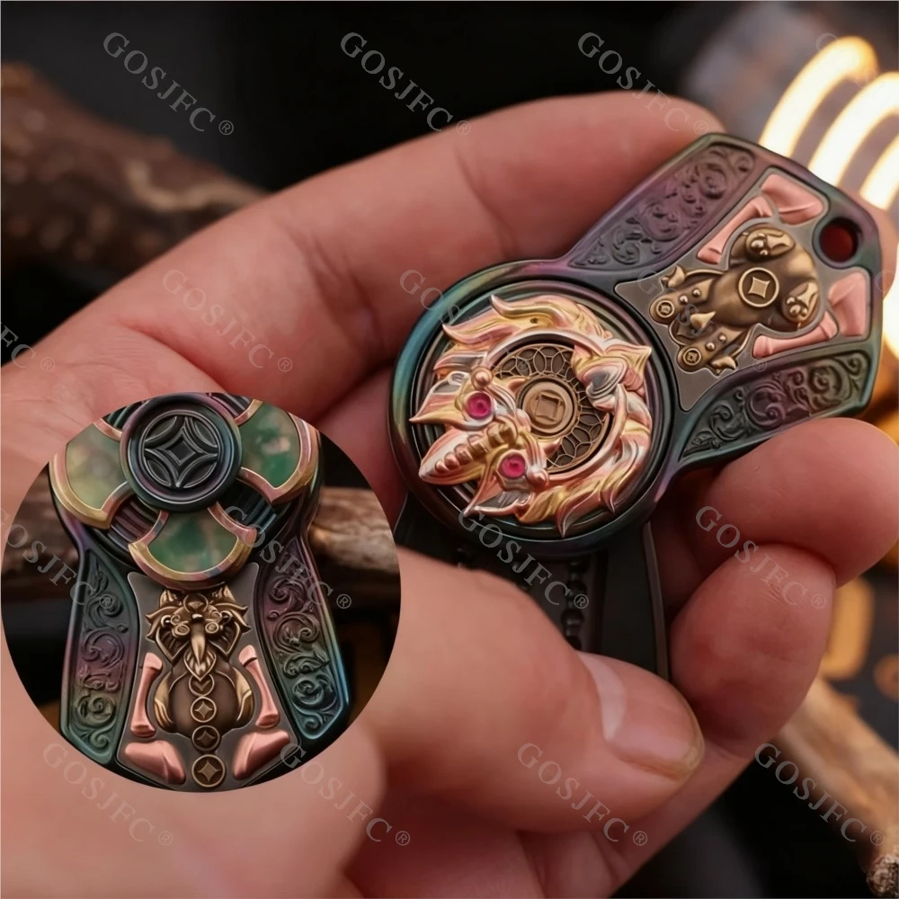 CHIMAGO EDC Mechanical Fidget Slider Stress Relief Toy Fidget Toys For Adults Limited To 50 Push Slider Original Designs