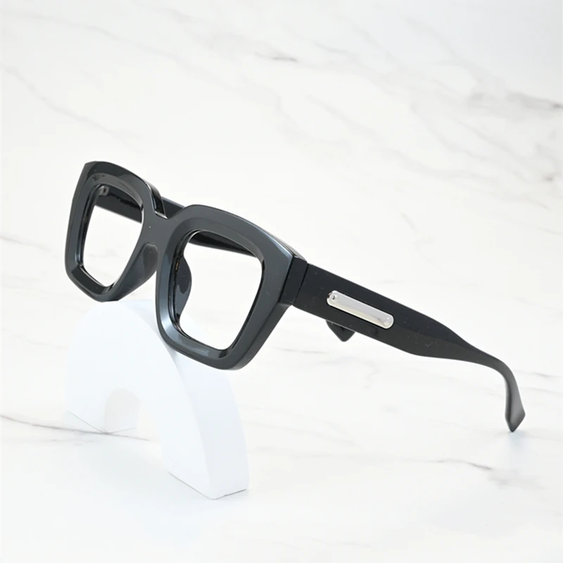 

9847 Fashion Rivet Optical Anti Blue Light Reading Spectacles Brand Design Square Vintage Presbyopic Spectacles Dioptric 0~+400