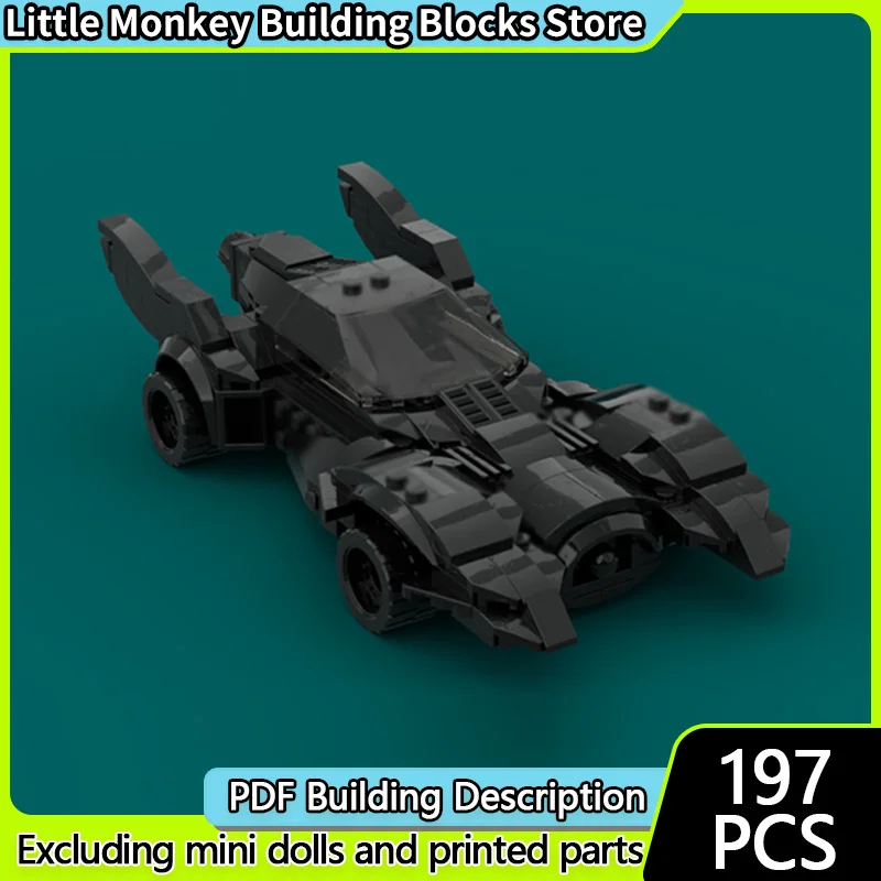 

Speed Racing Car Model MOC Building Bricks Black War Vehicle Modular Technology Children Holiday Gifts Assemble Toys Suit