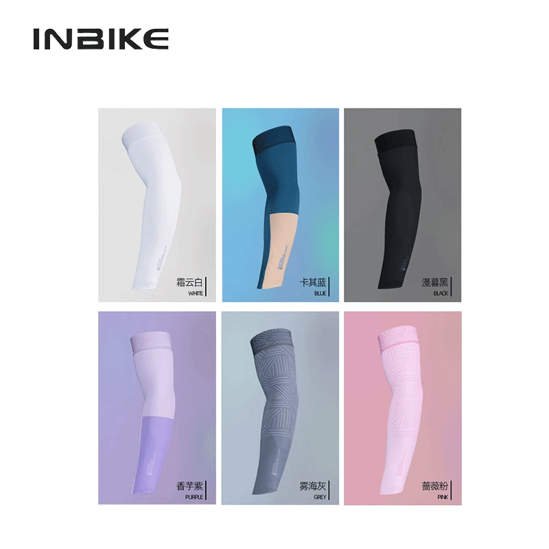 Inbike Cycling Sleeves Man Uv Protection Arm Sleeve Sunscreen Breathability Sports Protection High Elasticity Bicycle Sleeves