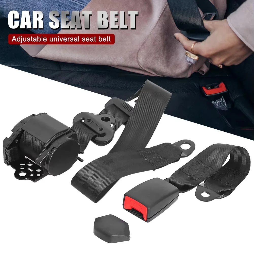 Car Seat Belt Extender Safety Seatbelt 21-22mm Long-lasting Black Seatbelt Extender Car Auto D Type With Safety Buckle Universal