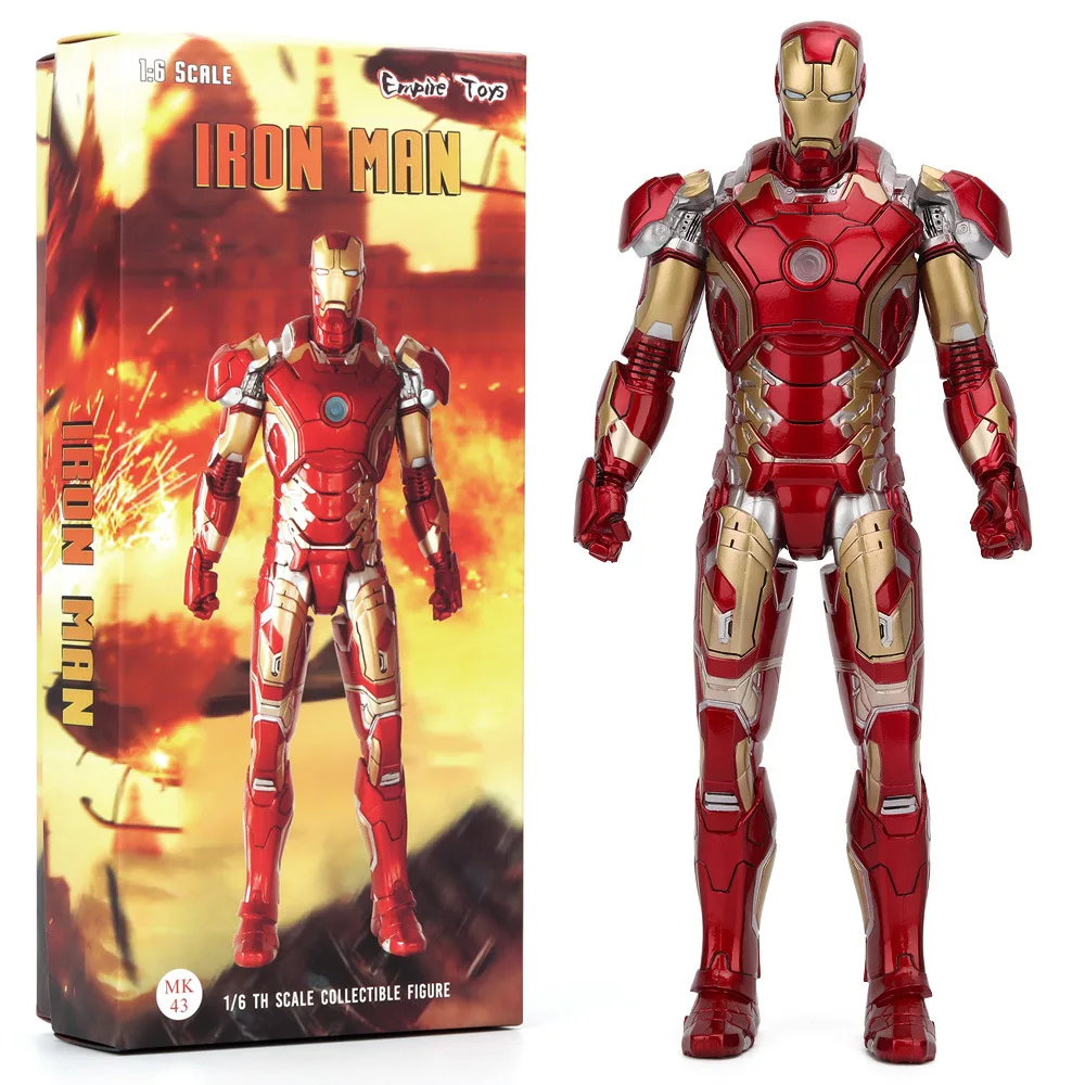 1/6 Iron Man Mk50 Battle Hulkbuster 30cm Marvel The Avengers Anime Figures Pvc Model Ornaments Collectible Toys Festival Gifts