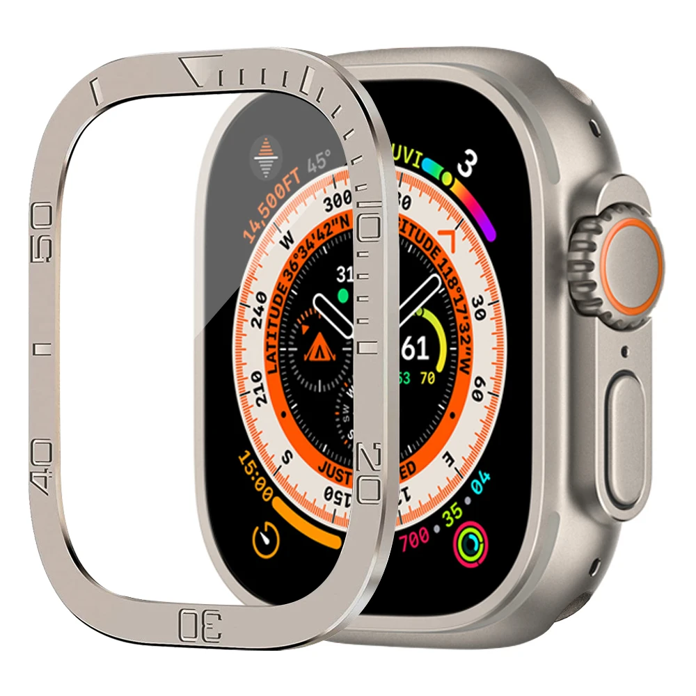 Gehard glas voor Apple Watch Ultra 3 2 49 mm ultra2 ultra3 schermbeschermer antikras HD volledige film metalen bumper iWatch 49 mm accessoire
