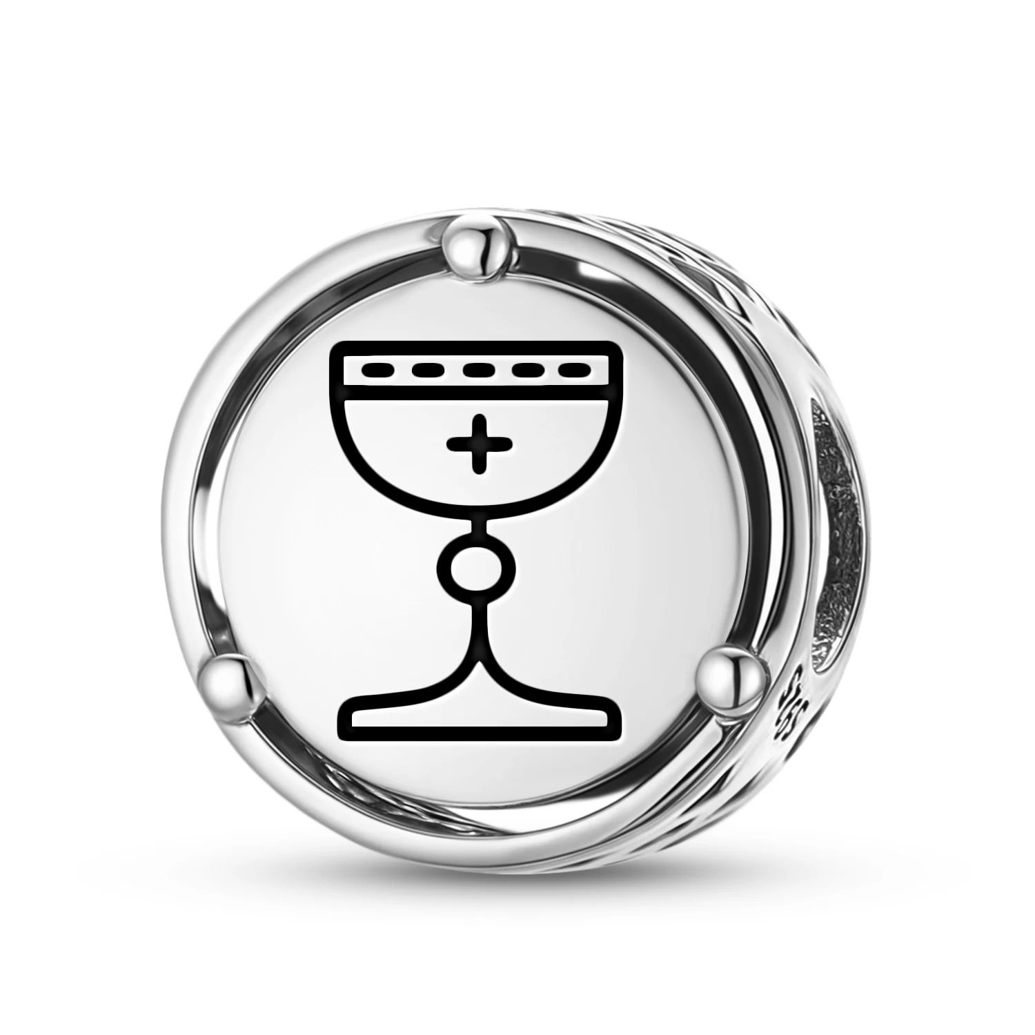 

Шарм из стерлингового серебра 925 пробы «Святой Грааль тамплиеров», подходит для оригинального браслета, аксессуары для самостоятельного изготовления украшений, семейный бусинный элемент