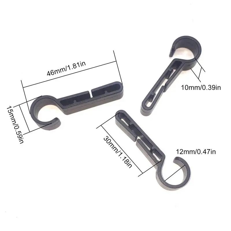 하드햇 라이트 클립 다용도 하드햇 헤드램프 클립 10개 하드햇 라이트 훅 작업 개선용 하드햇 액세서리