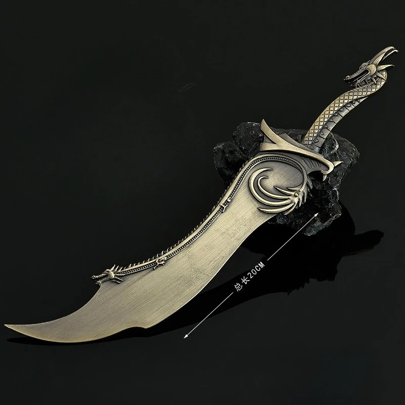 20 cm/7,87 in Anime Peripherie Dragon Slayer Messer Anlehnen auf den Drachen Slayer Metall Alte Schwert Spielzeug Handwerk Anhänger jungen Geschenk