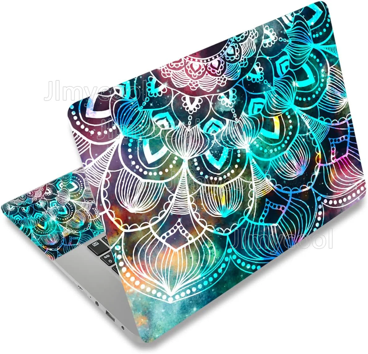 Cosmic Boho Mandala Pattern Laptop Decal Waterproof No Residue Notebook Skin For HP Dell Lenovo Huawei Xiaomi Laptops