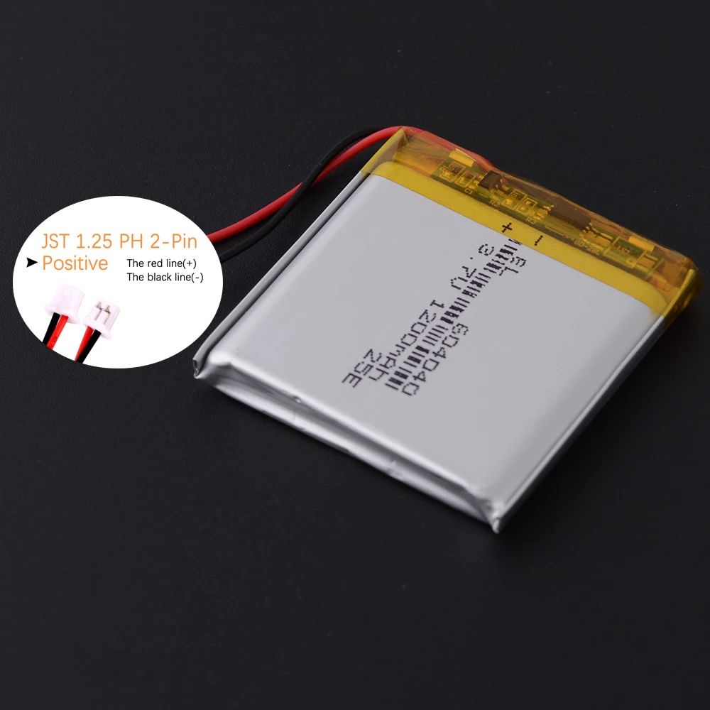 10 قطعة/الوحدة JST1.25mm 2Pin 804040 3.7V 1800mAh بطارية ليثيوم بوليمر يبو 304040 404040 504040 604040 704040 904040 104040