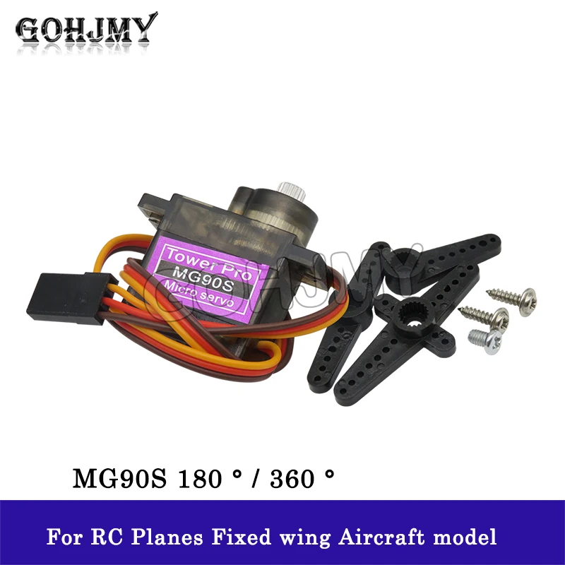 Classic servos MG90S For RC Planes Fixed wing Aircraft model telecontrol aircraft Parts Toy motors MG90