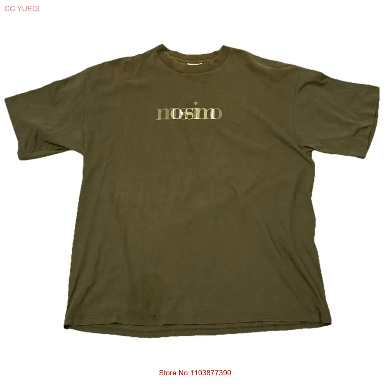 Camiseta Vintage Mossimo de los 90s, Verde, Talla XL para Hombre, Edición Limitada, Previamente Usada, Lavada, Ligeramente Elástica, Estilo Urbano