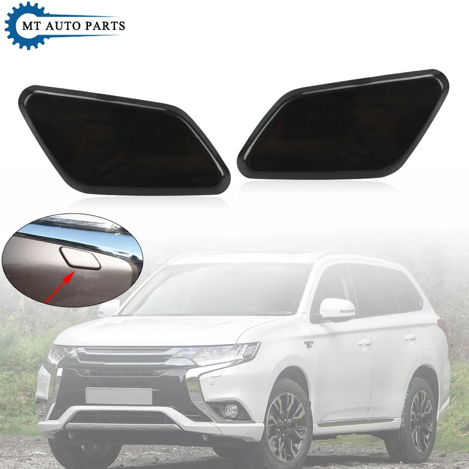 

MTAP For Mitsubishi Outlander 2016-2019 Car Front Bumper Headlight Washer Nozzle Cover Headlamp Sprayer Jet Cap Unpainted