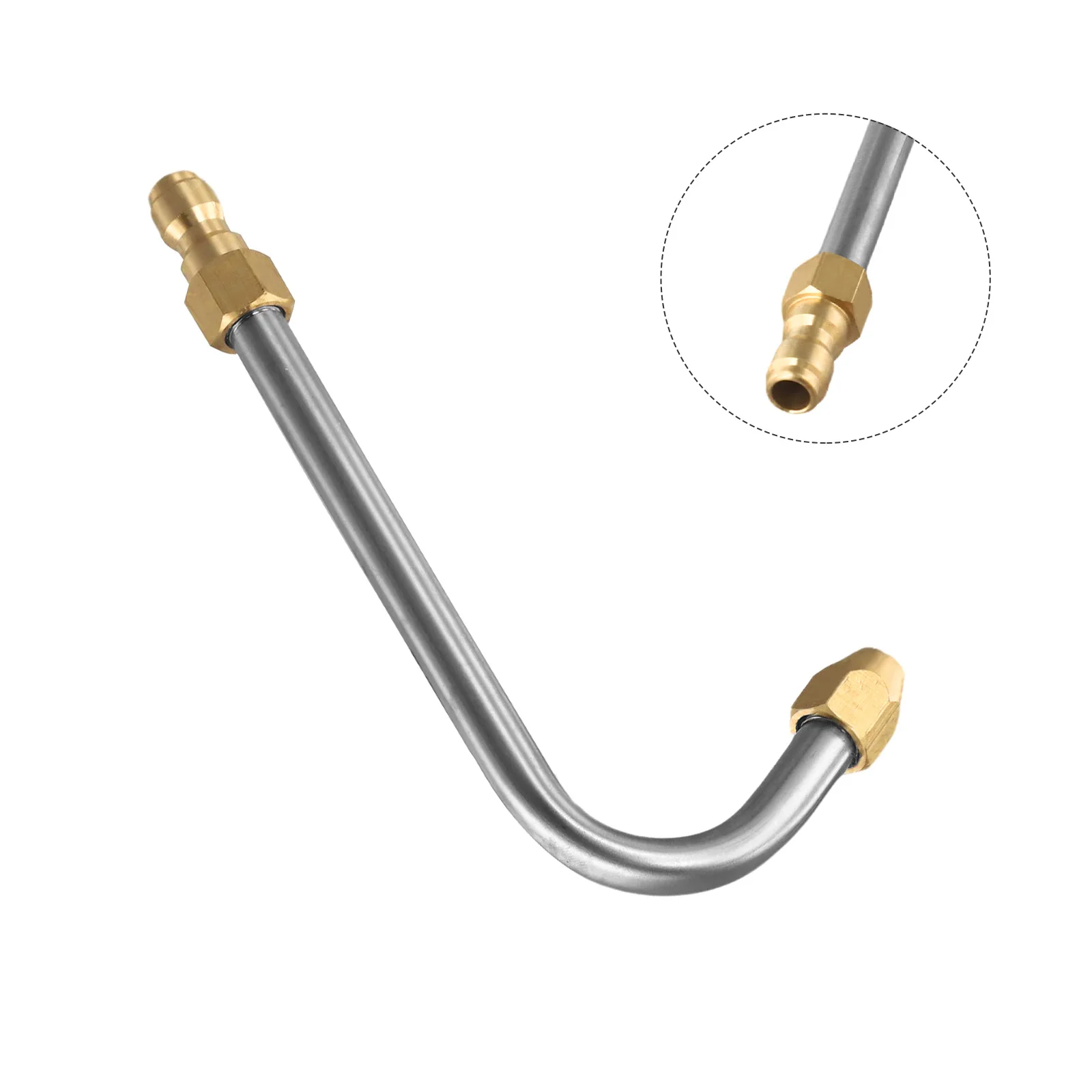 Pressure Car Washer Angled Lance Extension Spray Wand Nozzle Improve Work Efficiency with UShape Design 17cm Length