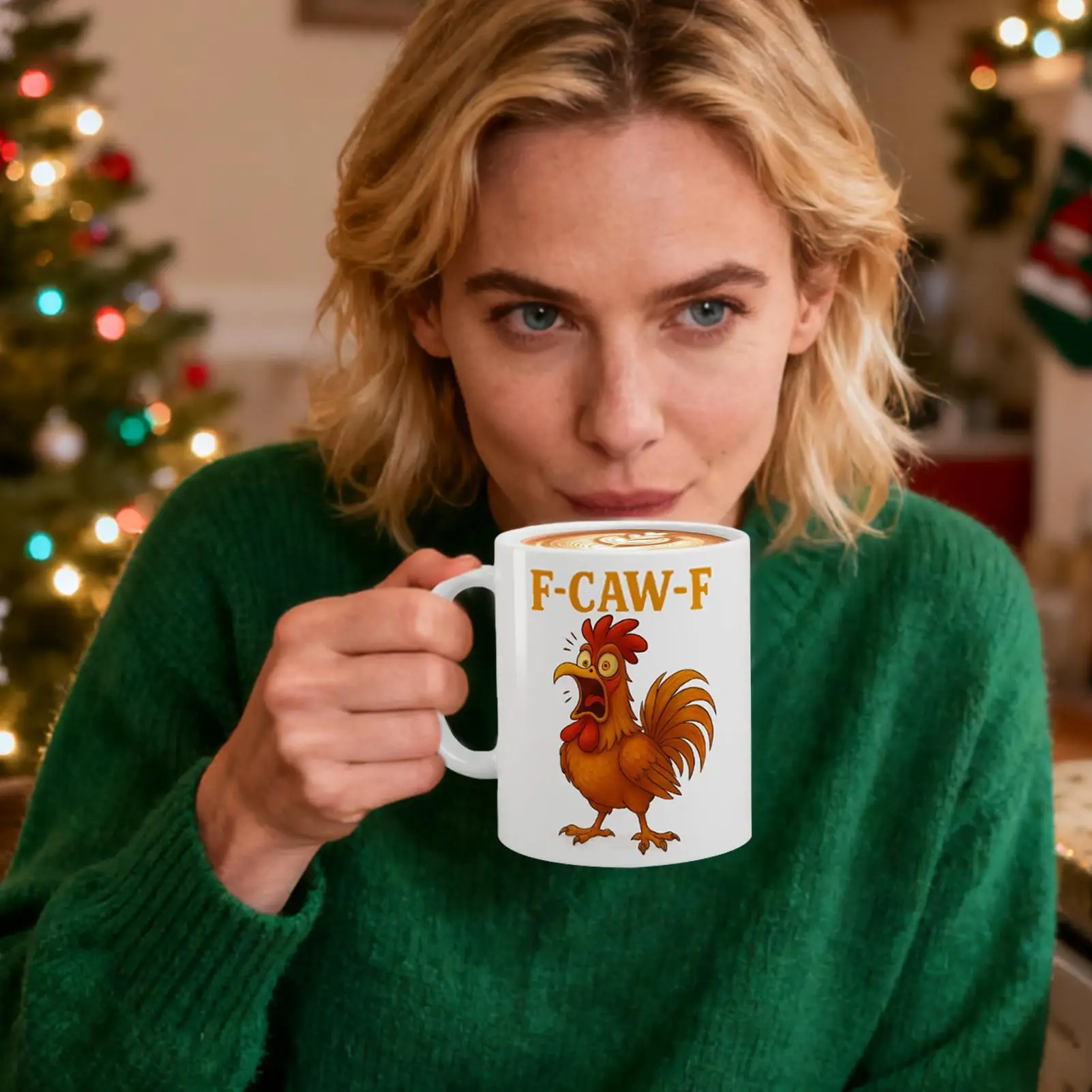 

Coffee Cup Ceramic F-CAW-F Drinkware 11oz Poultry Rooster Coffee Cup For Milk Juice Soda Beer Wine Kitchen Office Travel Picnic