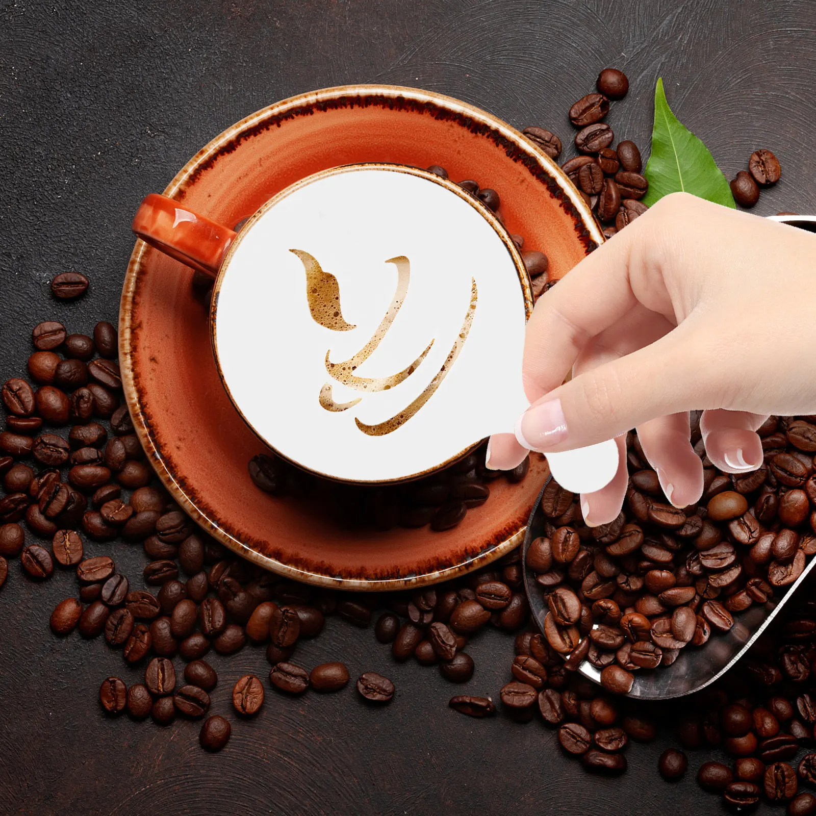 8 Plantillas Reutilizables de - Coffee Stencil Art reseña y precio