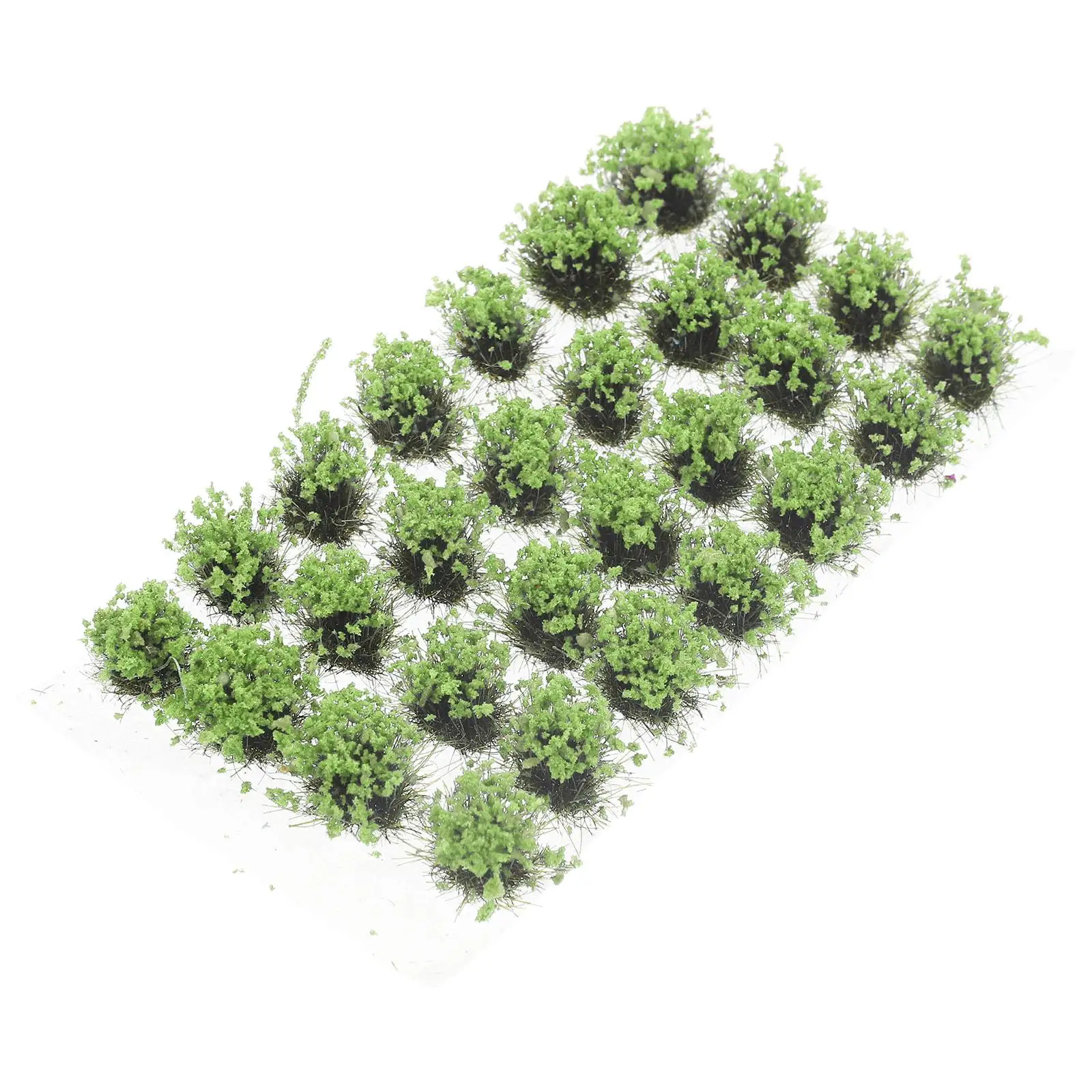 28pcs Simulation Flower Clusters Model Vegetation Mini Garden Decor Sand Table Supplies Lightweight Artificial Plants