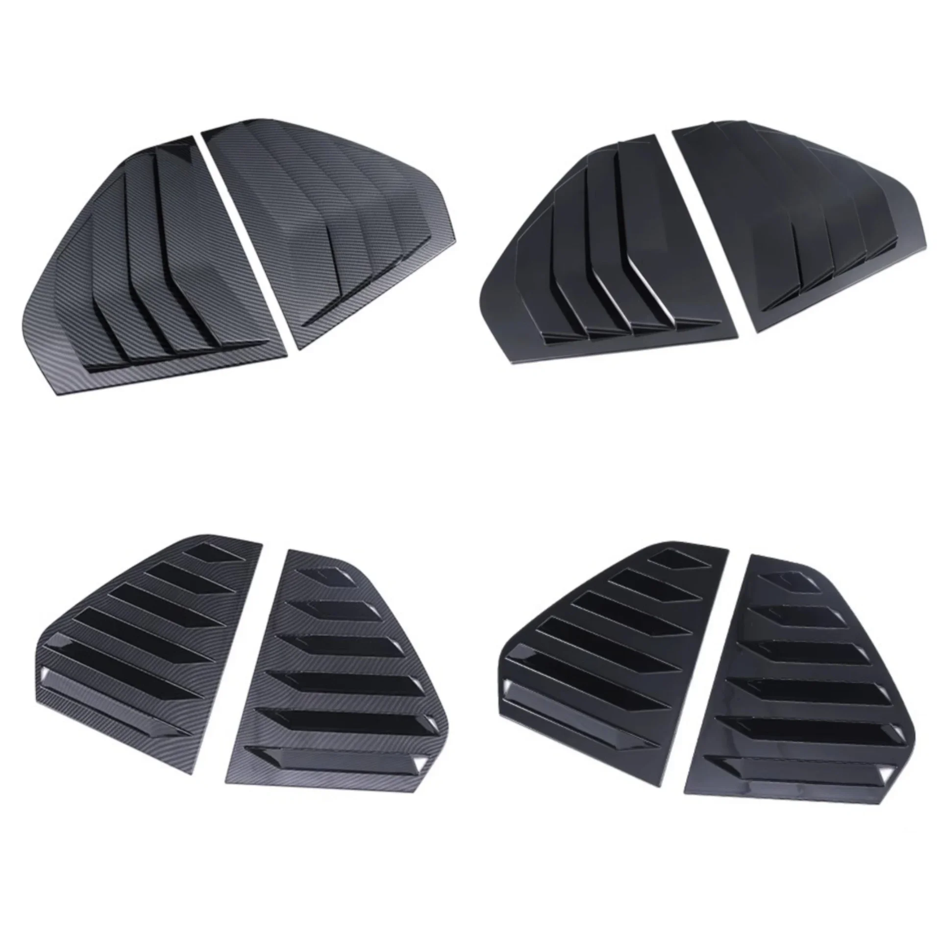 Carbon Fiber Window Shutter for Volkswagen vw Golf 8 Convert GTI Rline Pro Rear Triangle Window Shutters Car Accessories