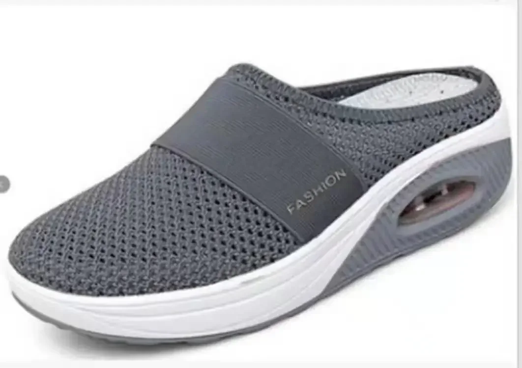 Air Cushion Slip-On Damen Wanderschuhe Orthopädische Diabetiker Damen Plateau Pantoletten Mesh Leichte Hausschuhe Keil Damen Sneaker – Detail 8