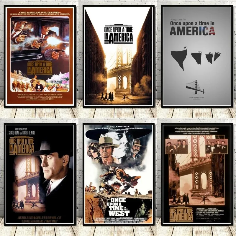 Classic Vintage Movie Once Upon A Time In America Canvas Painting Posters and Prints Wall Art Pictures Living Room Home Decor