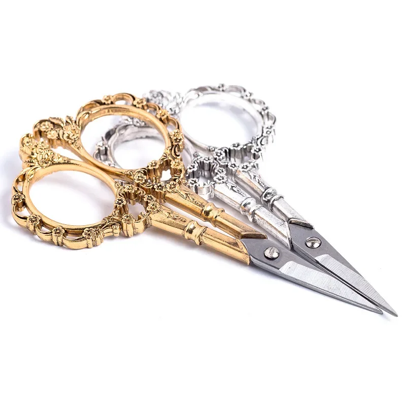 Classic Vintage Style Scissors for Nail Art, Sewing Thread, Fabric and Crafts at Home