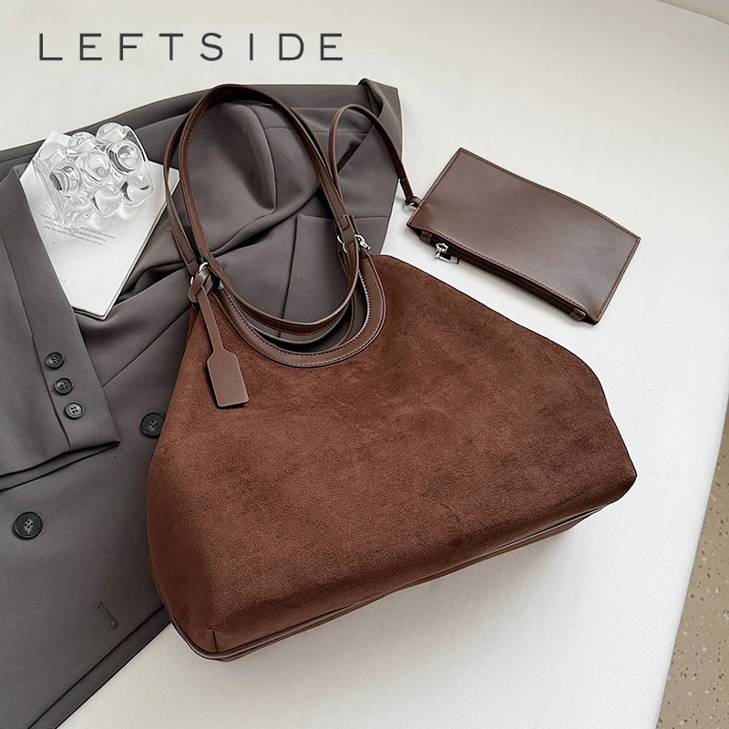 

Левая сторона, ретро, 2 шт./компл., сумки на плечо из искусственной кожи для женщин, большая сумка, зимняя роскошная дизайнерская винтажная сумка и сумки 2025 года