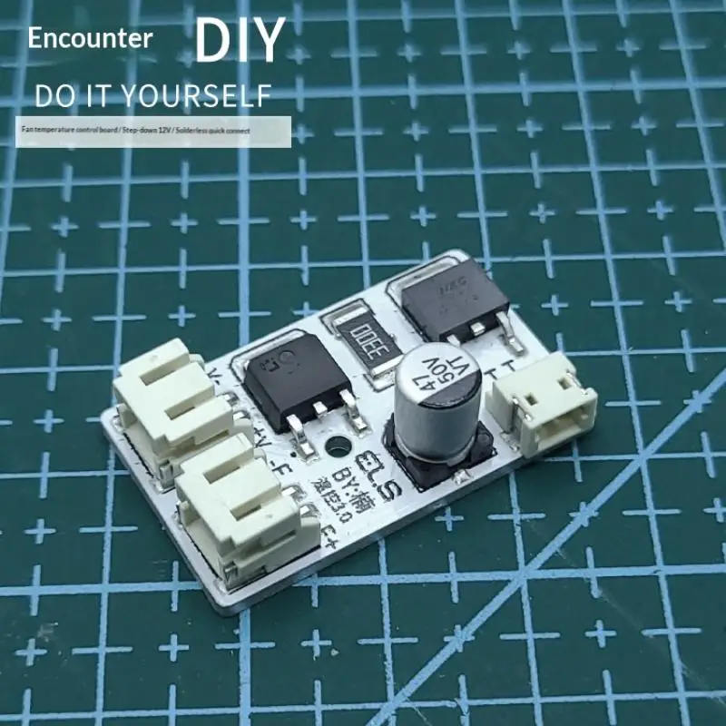 DIY Fan Temperature Control Board Automatic Fan Controller LED Fan Speed Controller DC 12-32V To 12V Step-down For DIY Projects