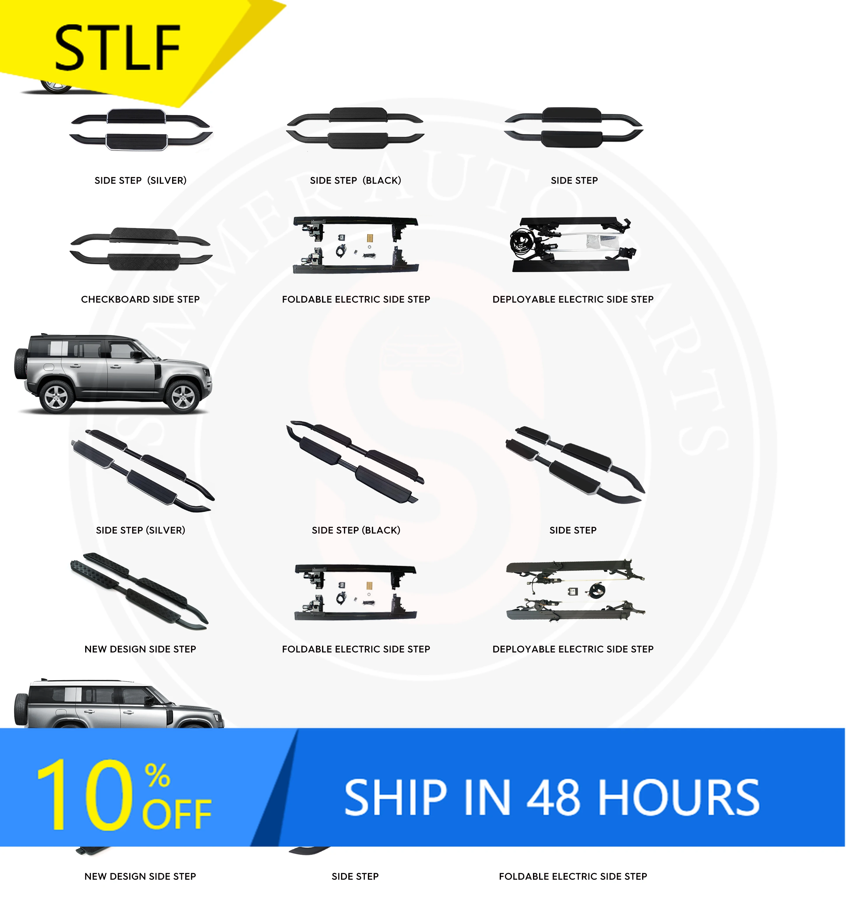 

Автомобильные аксессуары, комплект кузова, боковая подножка, педаль, автомобильная электрическая подножка, боковая подножка для Land Rover, новый Defender 90 110