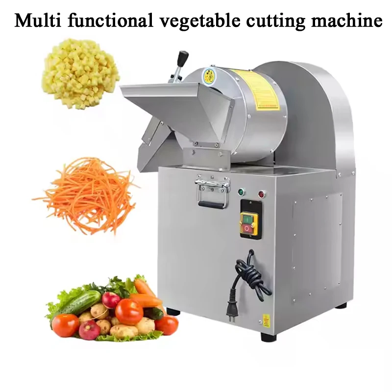 

Электрическая овощерезка для картофеля, моркови, имбиря, многофункциональная автоматическая коммерческая машина для резки, 220 В, 1500 Вт