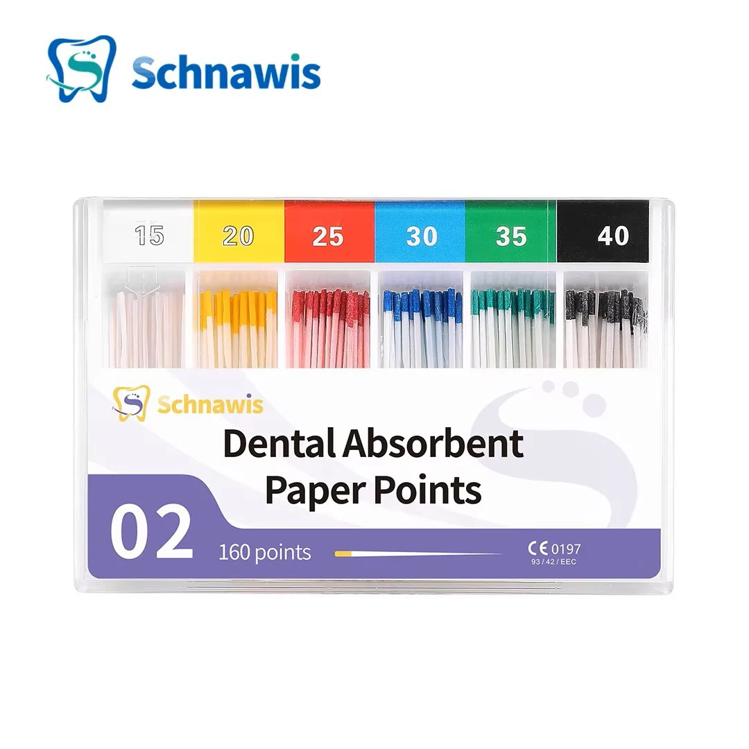 1 doos tandheelkundige absorberende papierpunten steriel gemengde maten 02 04 06 conus 15-40 # F1F2F3 Tandheelkunde Materialen Endodontie Papiertips