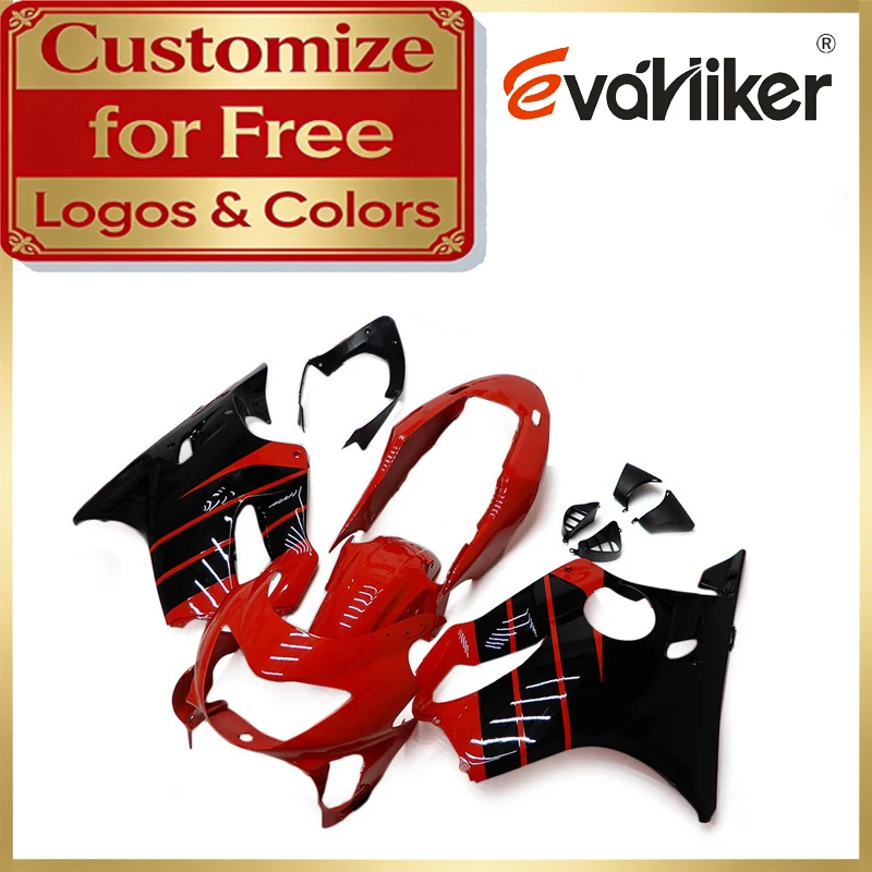 Motorcycle Fairings For Honda CBR600F4 1999 2000 Full Fairing Set red black ABS Plastic Injection Mold Custom Colors