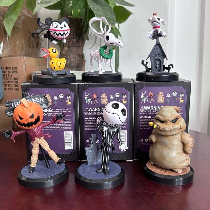 The Nightmare Before Christmas Series Figure Hallowen Jake 6pcs/set Collection Doll Bookshelf Ornament Gift For Children