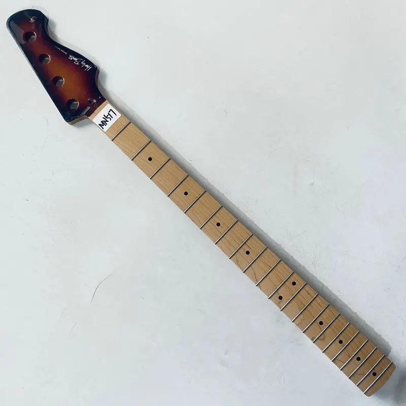 

MN517 Unfinished 4 String Electric Bass Neck for DIY Fans Right Hand Maple Wood 21 Frets Surface Damages and Dirty