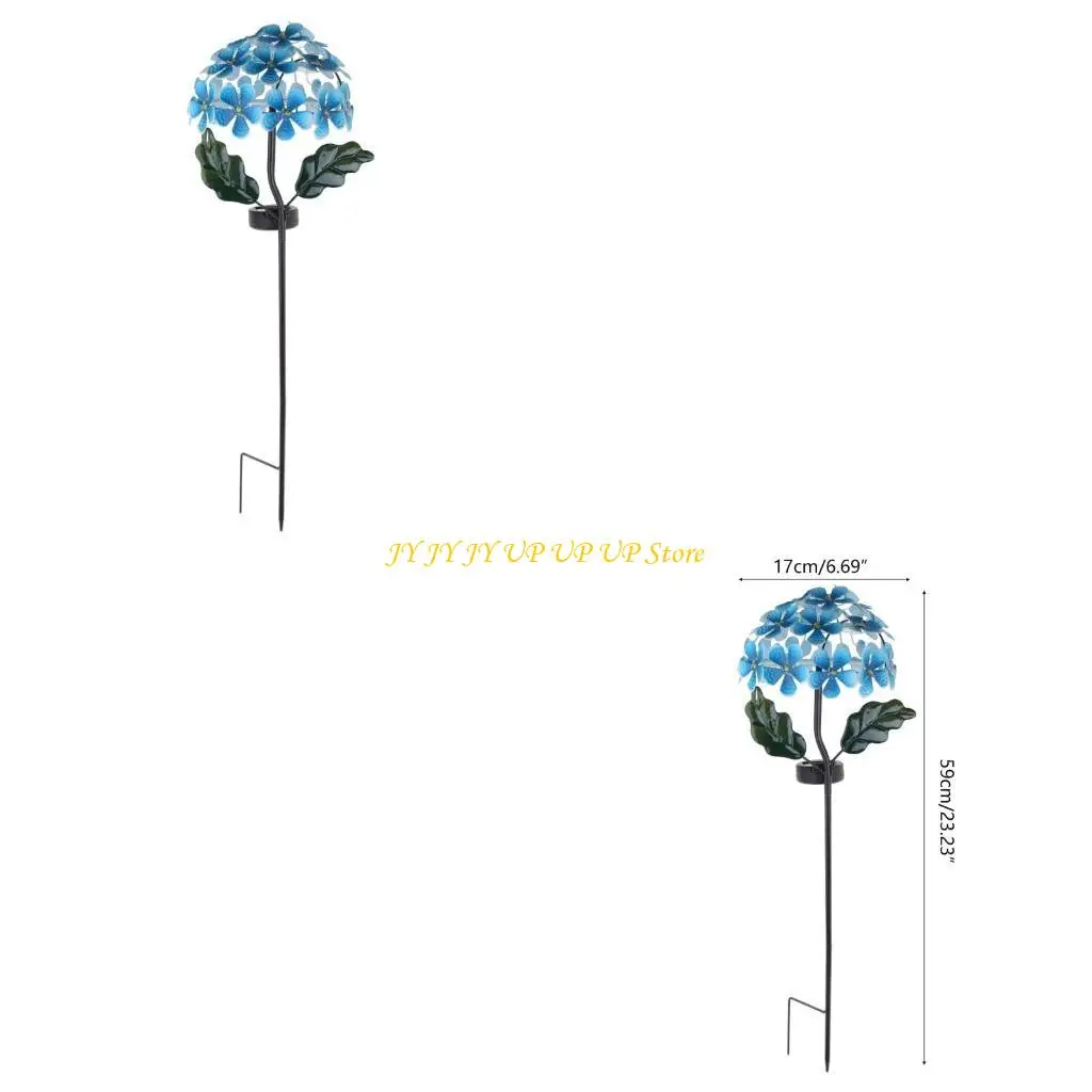 

Solar Lights Outdoor Garden Decor Hydrangea Flower Waterproof Landscape Light