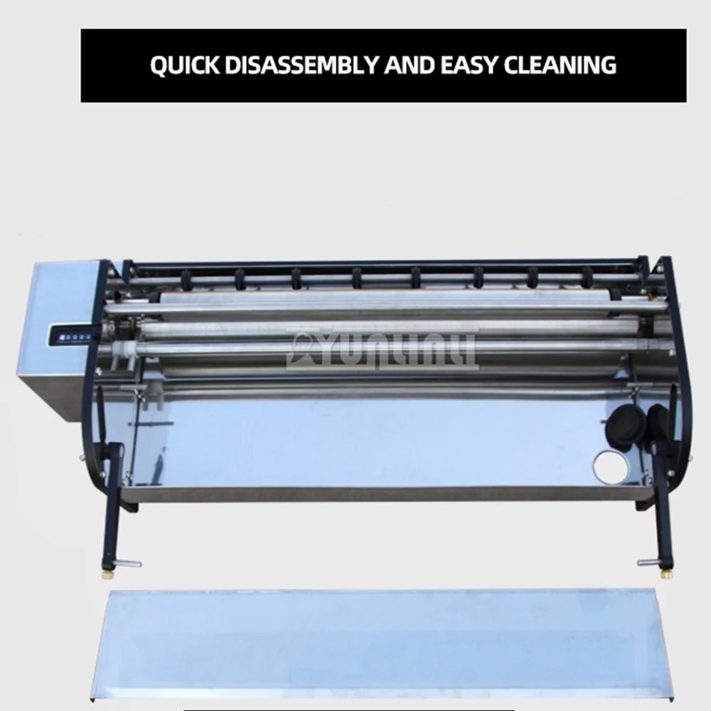 Wallpaper Gluing Machine Hand Cranked 53cm 70cm Stainless Steel Wallpaper Glue Brushing Machine Gluing Applicator