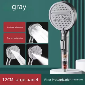 Hochdruck Duschkopf, große 3-Modi 6 Hauptverkaufsduschen Anti -Kalkstein - №6