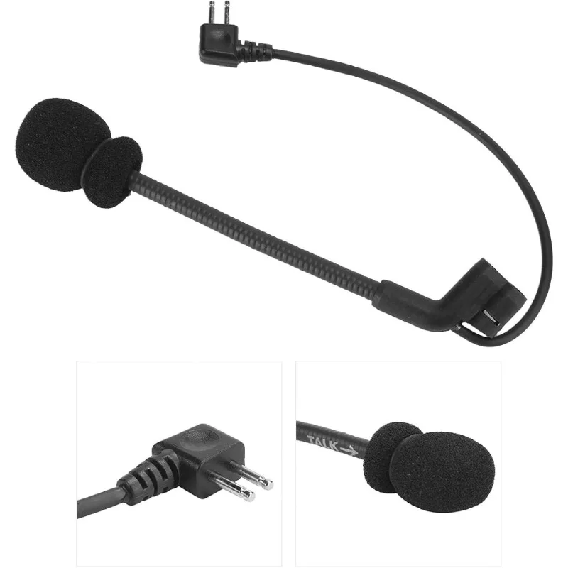 Black Z Tactics Microphone, Tactics Microphone, Clear Sound Plug and Play for Comtac Comtac Iii Comtac Ii Armorwerx
