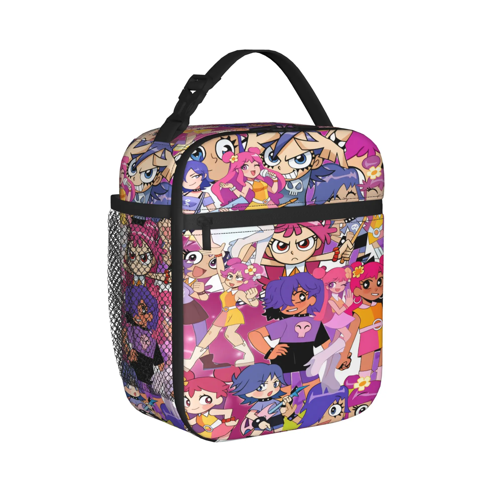 Hi Hi Puffy AmiYumi Lunch Bag  Fun Lunch Box For Unisex Outdoor Picnic Portable Insulated Cooler Bag Oxford Print Tote Food Bags