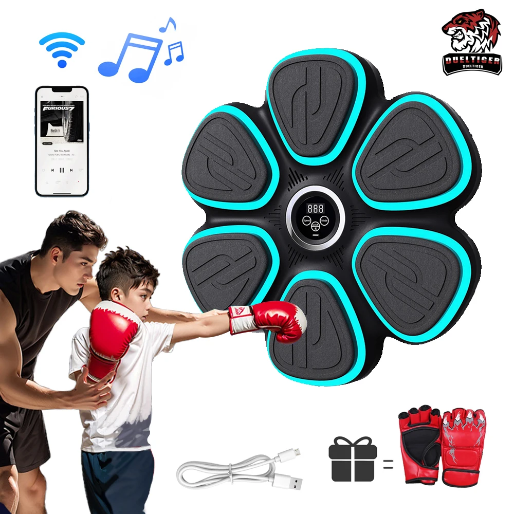 

Music Boxing Machine Intelligent Bluetooth Wall Mounted Boxing Target Comprehensive Combat Fitness Training Gloves
