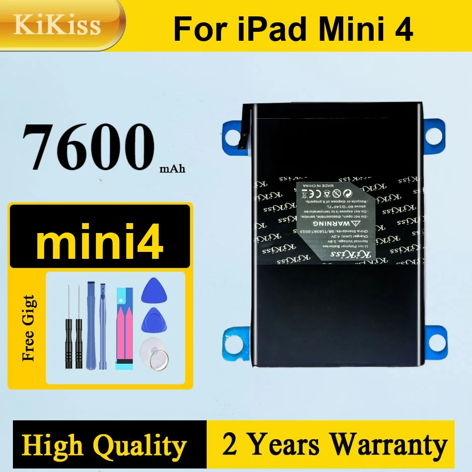 

Battery Mini4 7600Mah For Apple Ipad Mini 4 A1538 A1546 A1550 Long-Lasting Premium Tablet