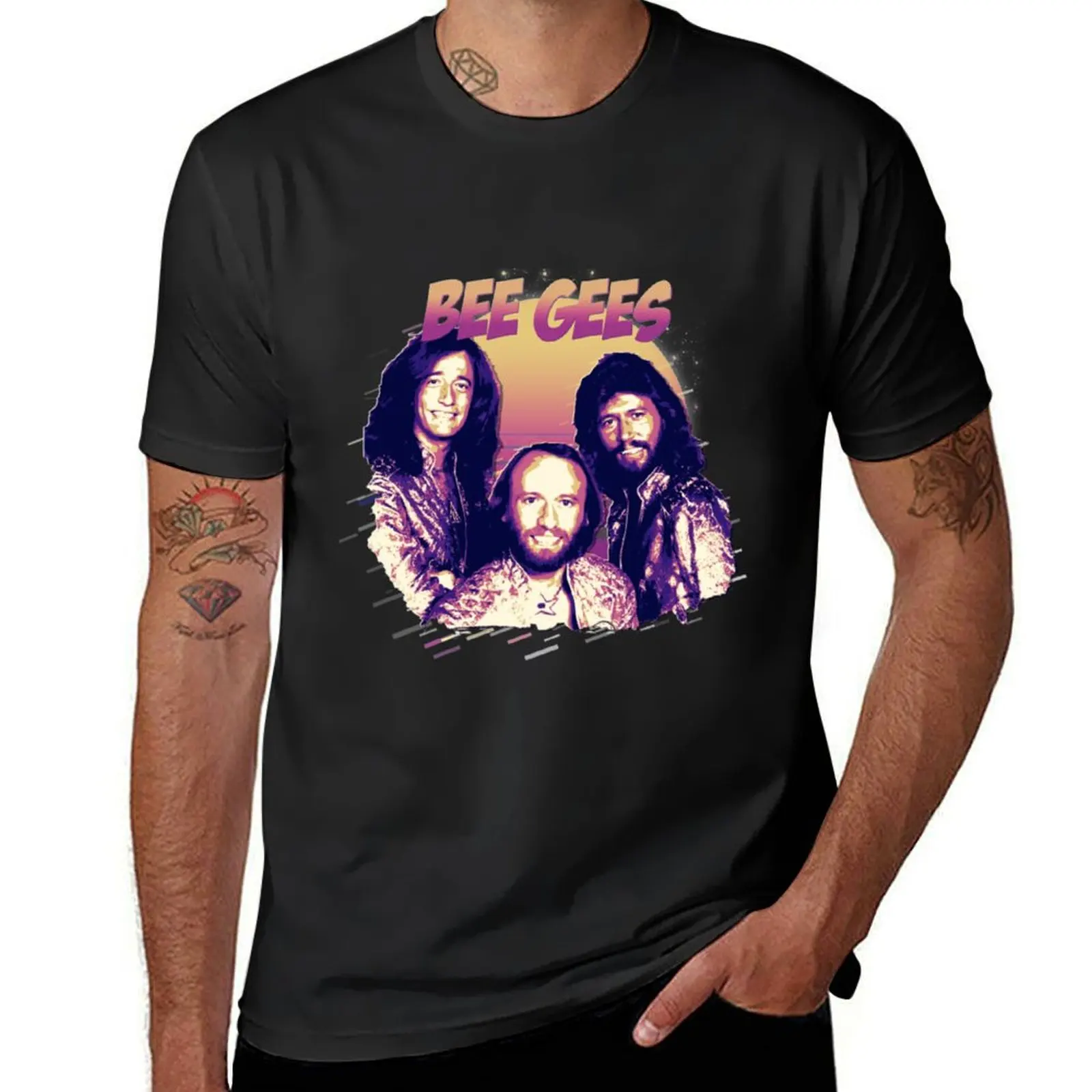 

Bee Gees Big Head T-shirt plus size tops summer clothes mens graphic t-shirts