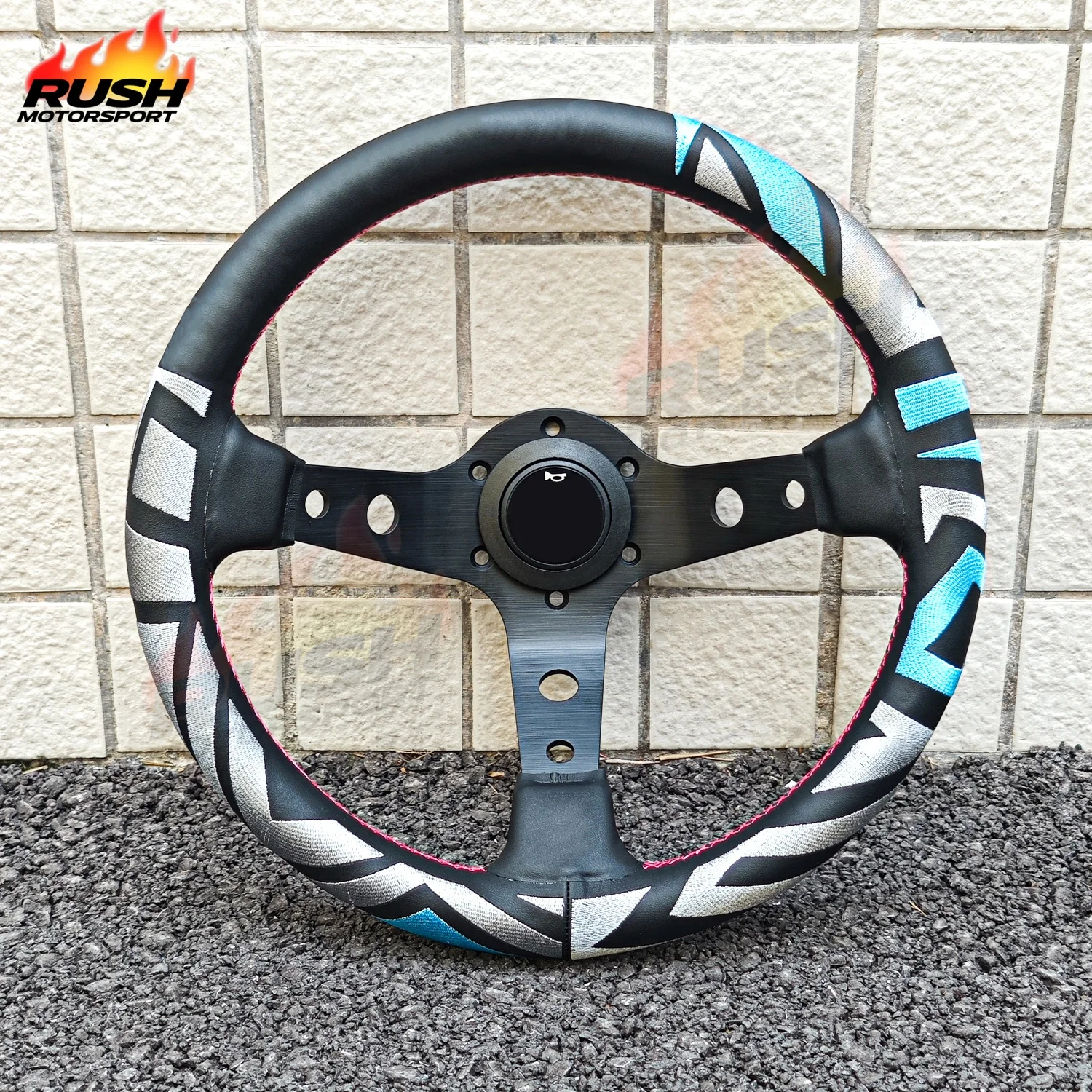 

JDM Style 13inch Genuine Leather Drift Sport Steering Wheel JDM Racing Car Steering Wheel PC-ST20M