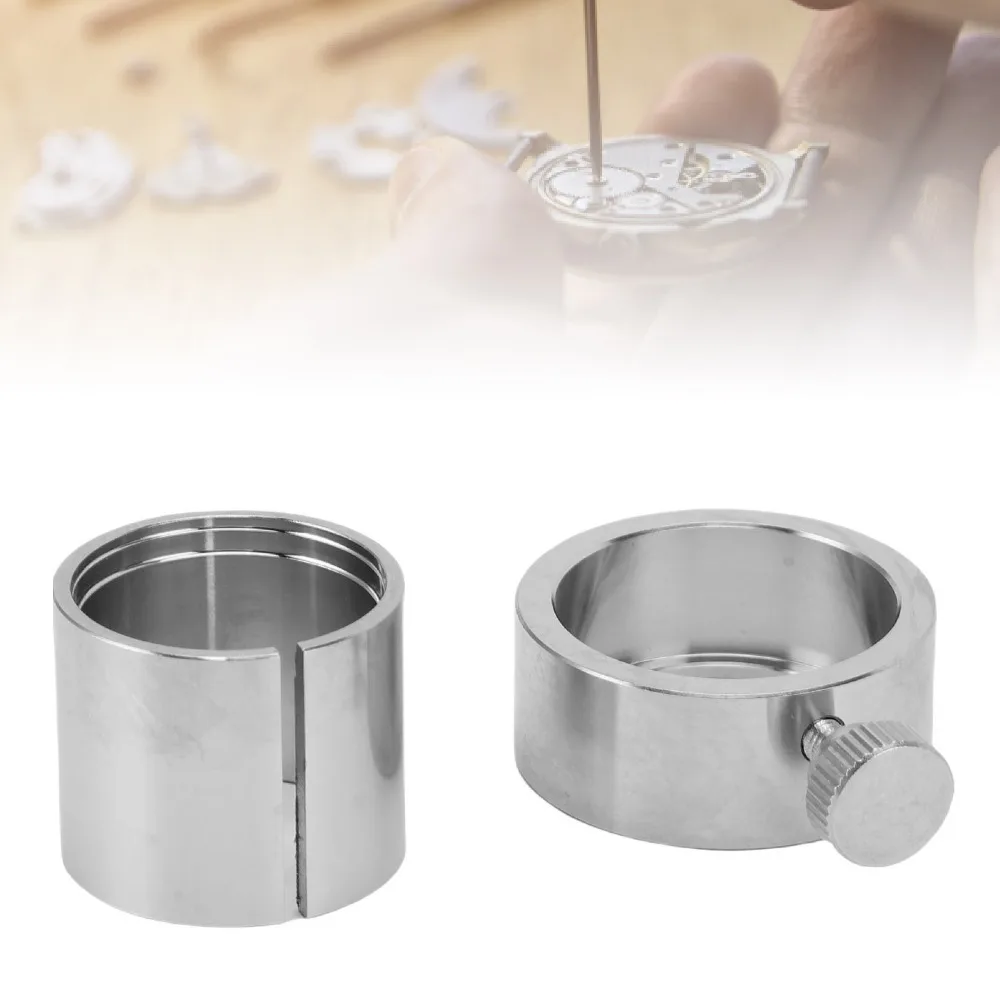 Silver Watch Movement Holder Small Size Stainless Steel Watch Movement Support Base for For 2824 movement holder