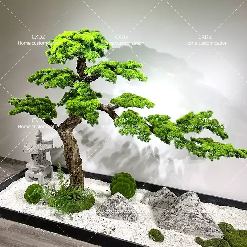 Simulation welcome pine office hotel window large pine decorative ornament welcome pine large set ornament