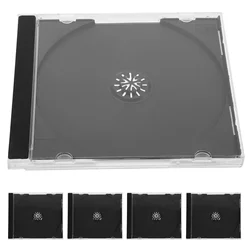 5 Pcs CD Case Disc Organizer Jewel Cases The Album Boxes Plastic Dvd Holder Portable